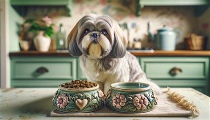 Shih tzu sales food bowl